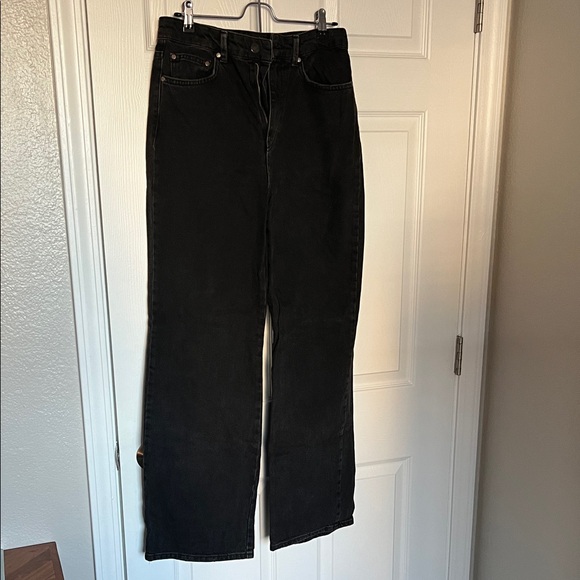 stradivarius Denim - Stradivarius Black Straight Leg Jeans